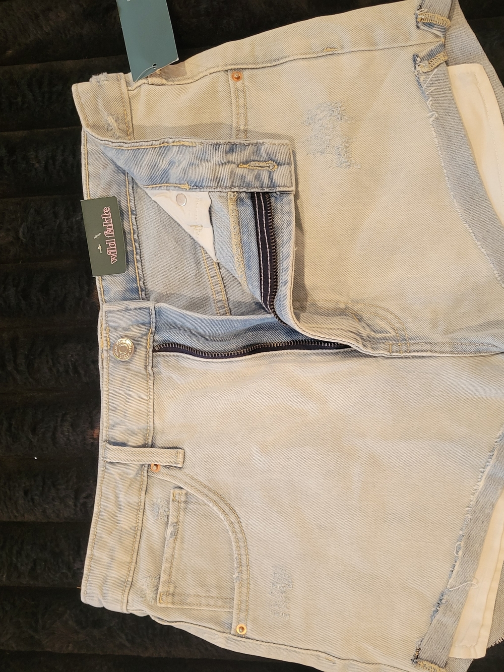 Light Wash Denim Shorts